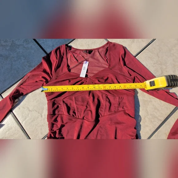 🆕️ No Boundaries Long Sleeved Corset Mini Dress NWT - Picture 13 of 16